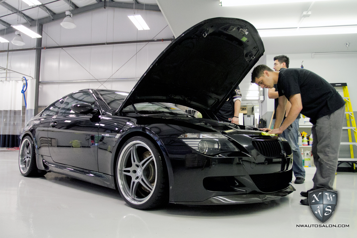 Detailing black bmw #5